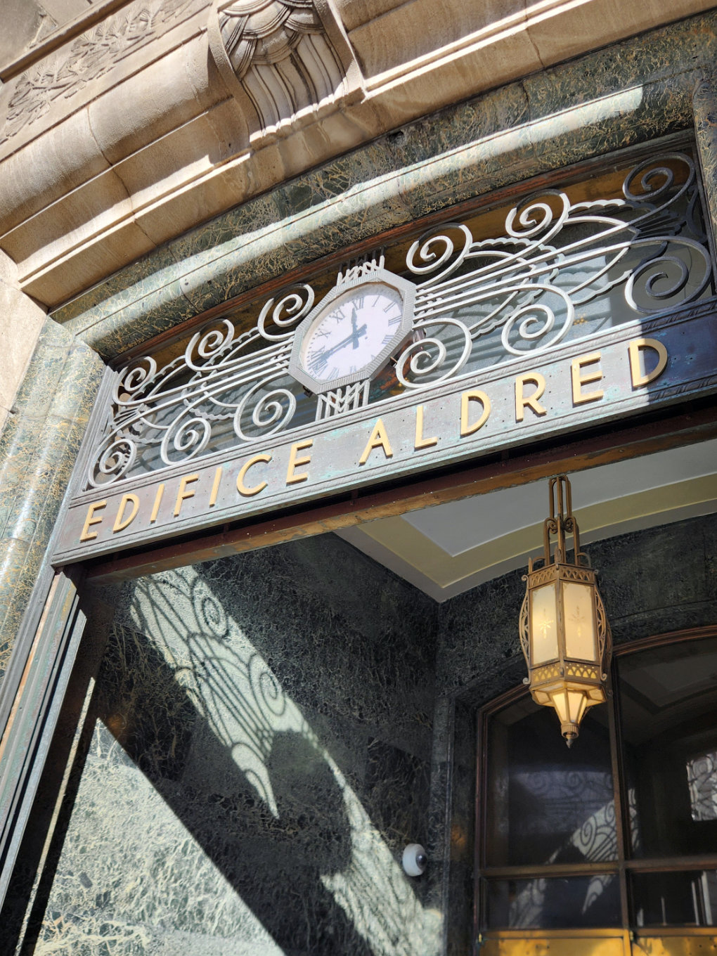 Aldred Building Entrance. Montreal, QC. Source: TRACE Aldred Building Entrance. Montreal, QC. Source: TRACE