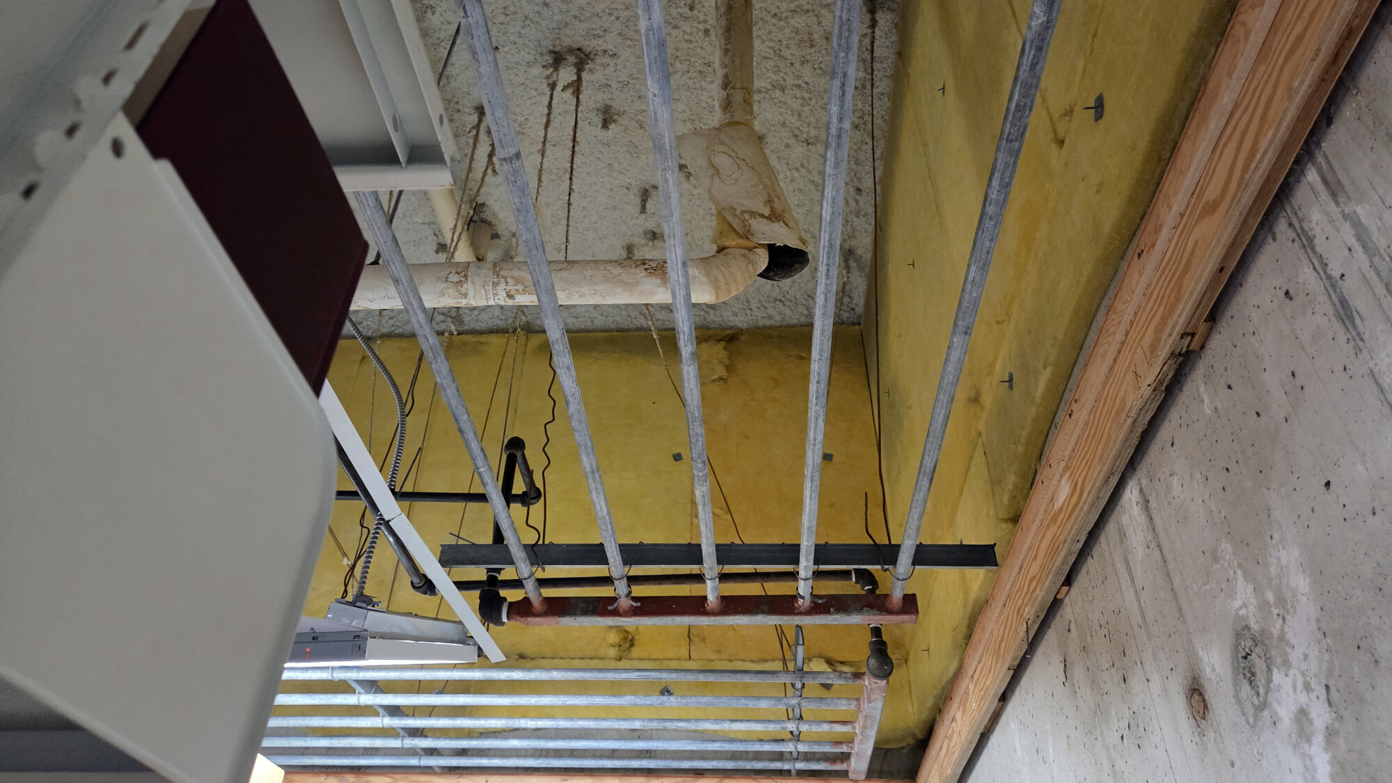 SFU Library ceiling piping