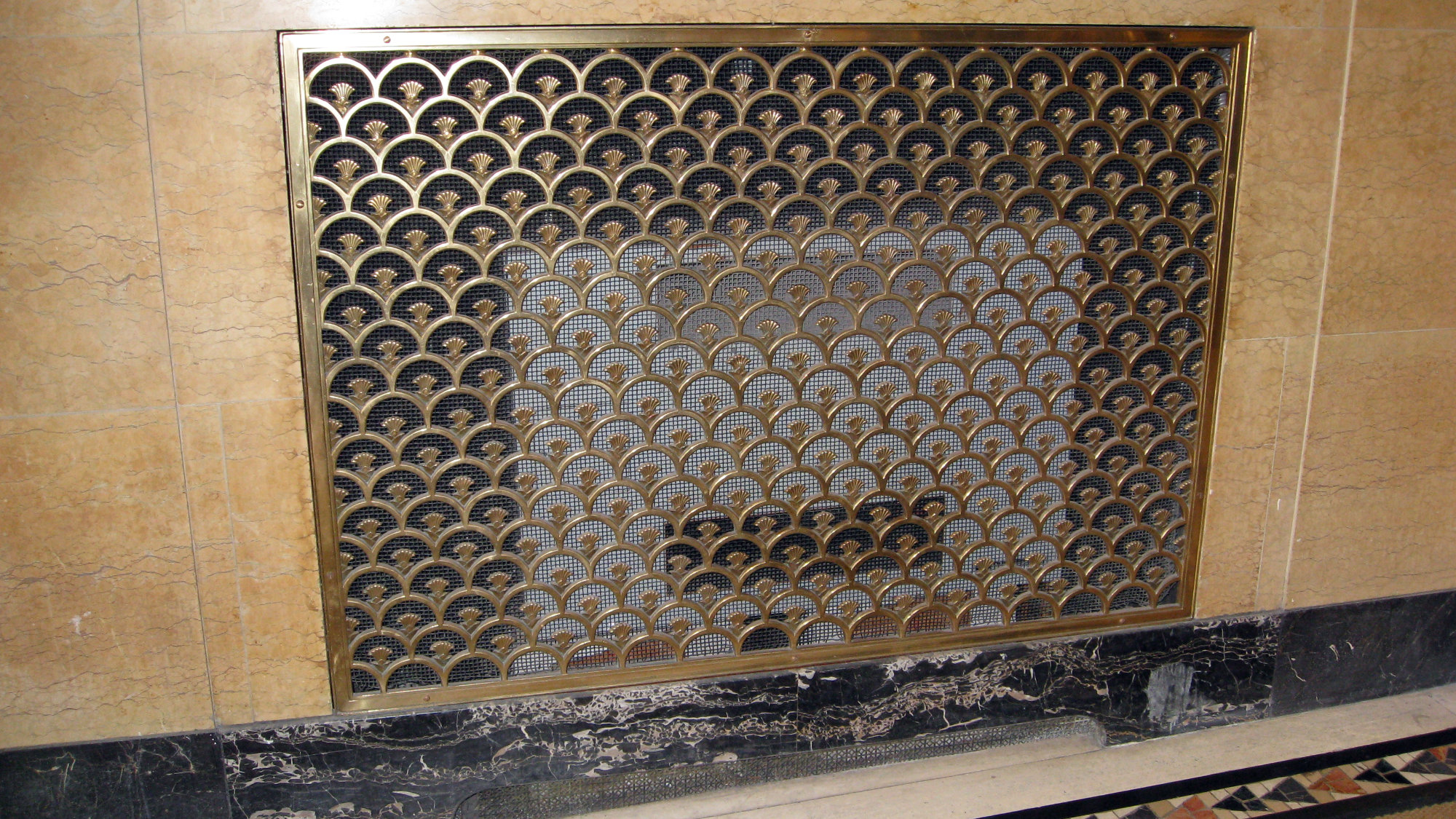 Retained ornamental grille. Canada Permanent Building